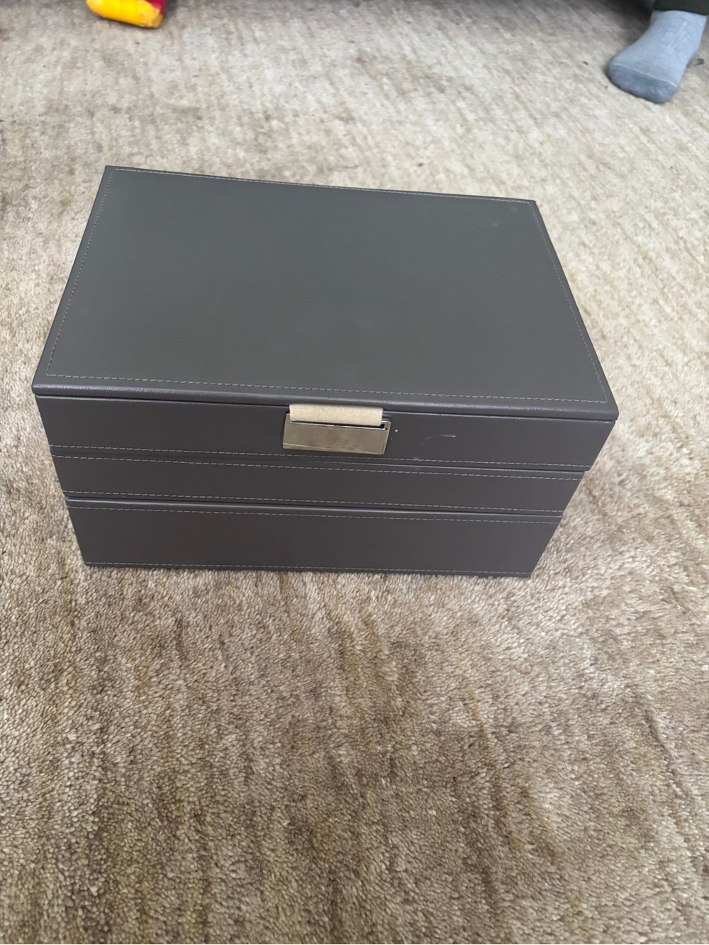 Jewelry box - stackable - a little makeup stain on the front